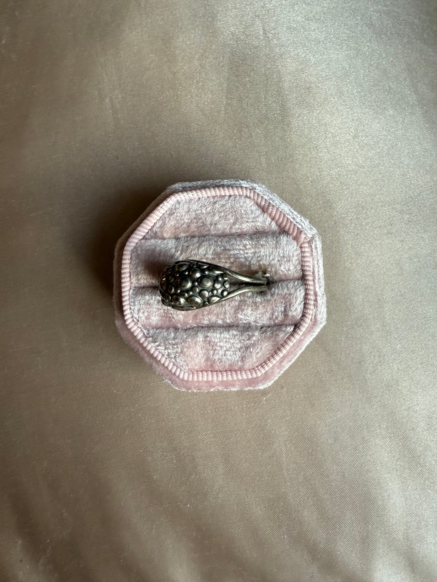 Sterling Dome Pebble Ring (6-6.5)