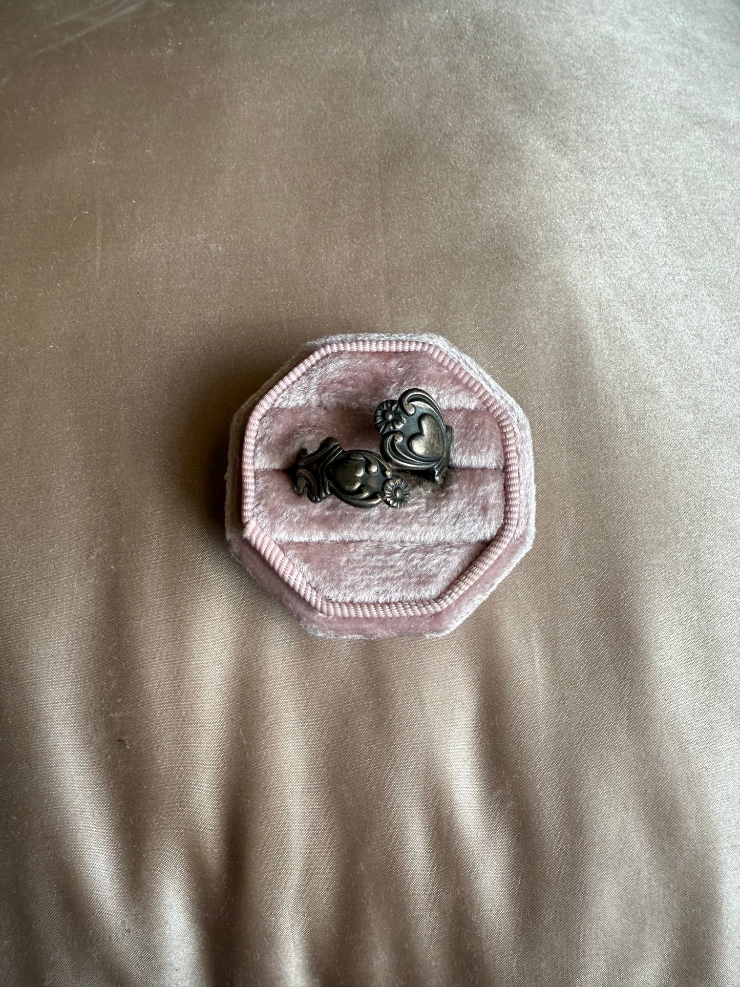 Sterling Avon Treasured Heart Spoon Ring (8.5-9)