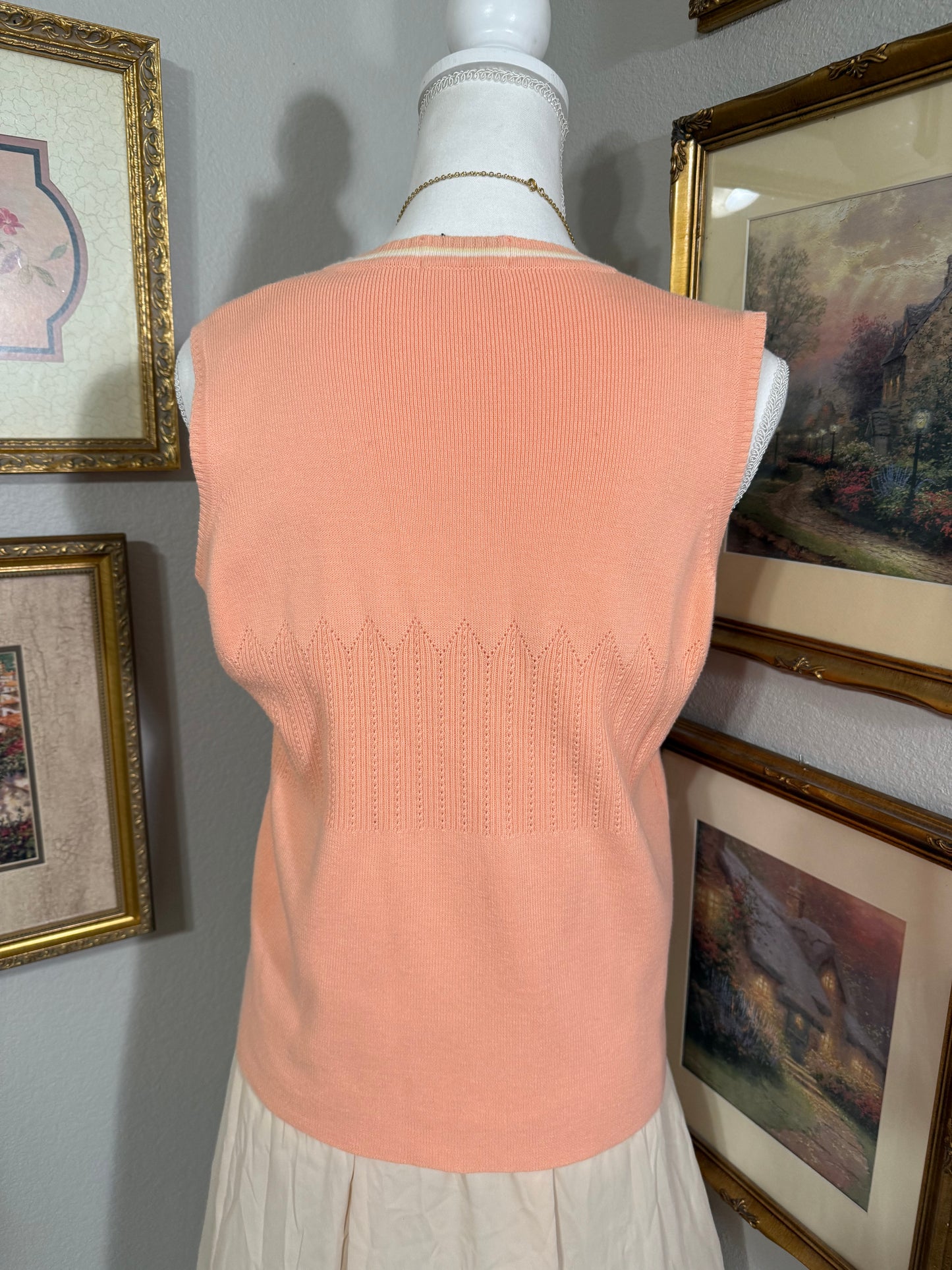 Peach Sweater Vest