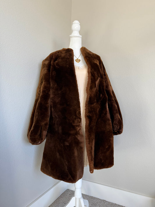 Vintage Mouton Fur Coat