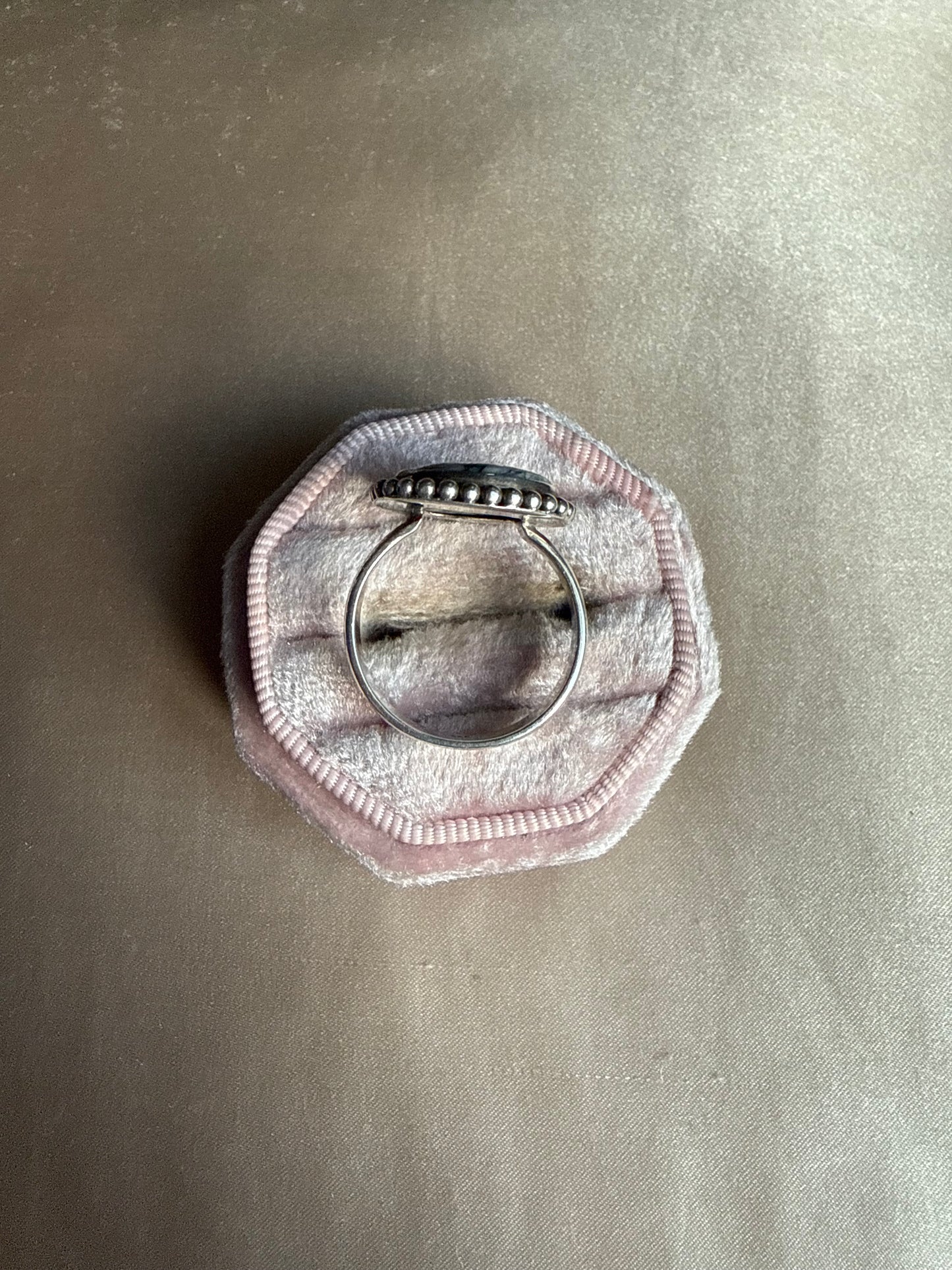 Sterling White Buffalo Ring (9.75)