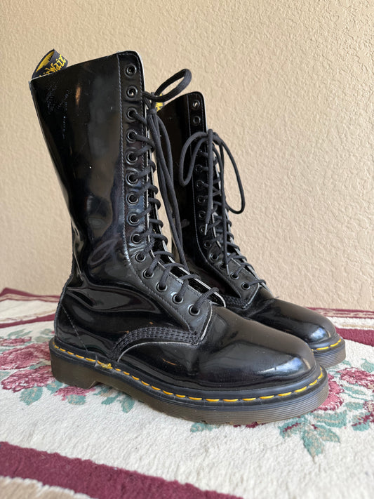 Vintage Patent 14-Eye Boots
