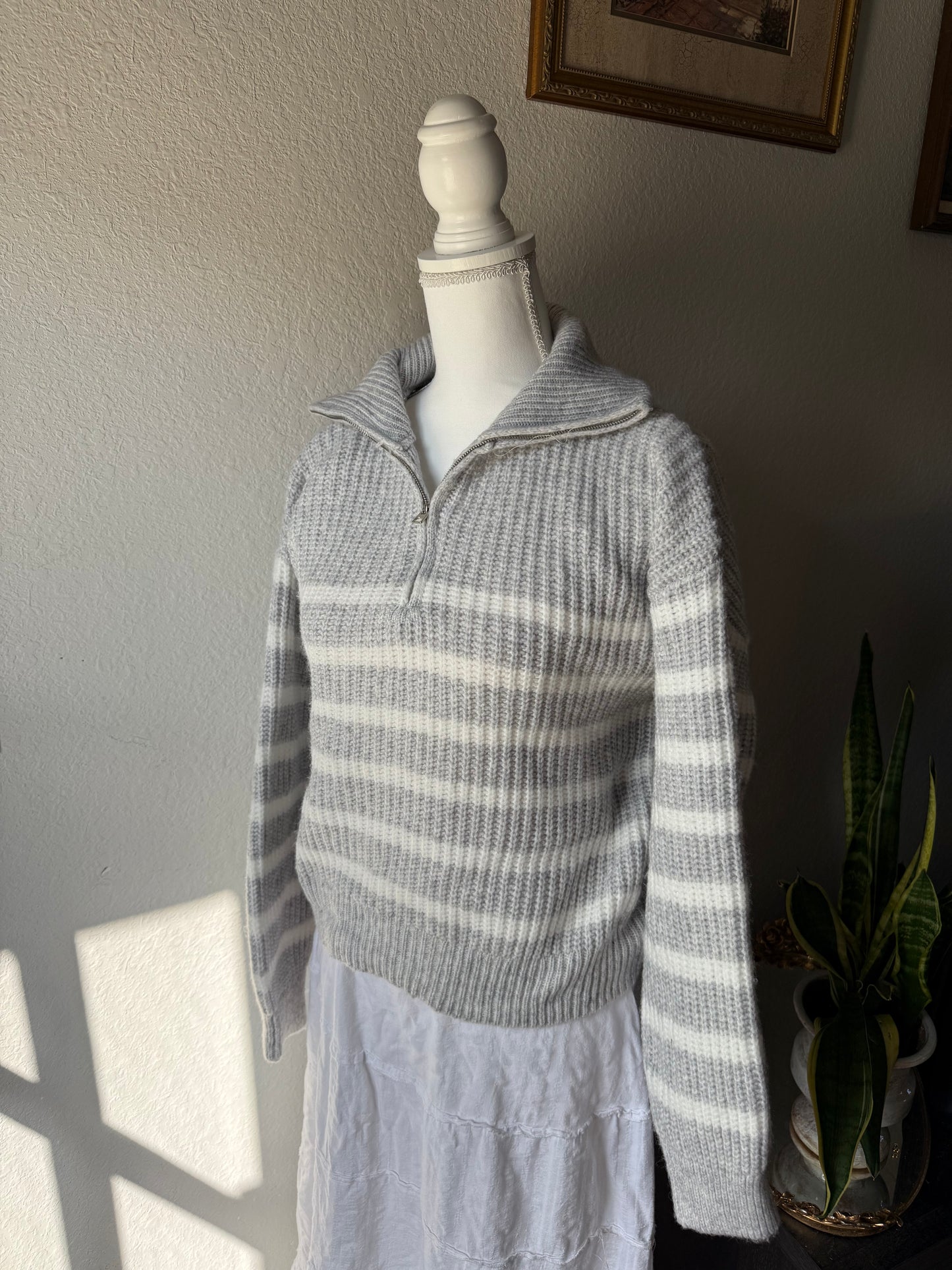 L - Striped Sweater