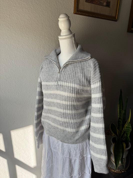 L - Striped Sweater