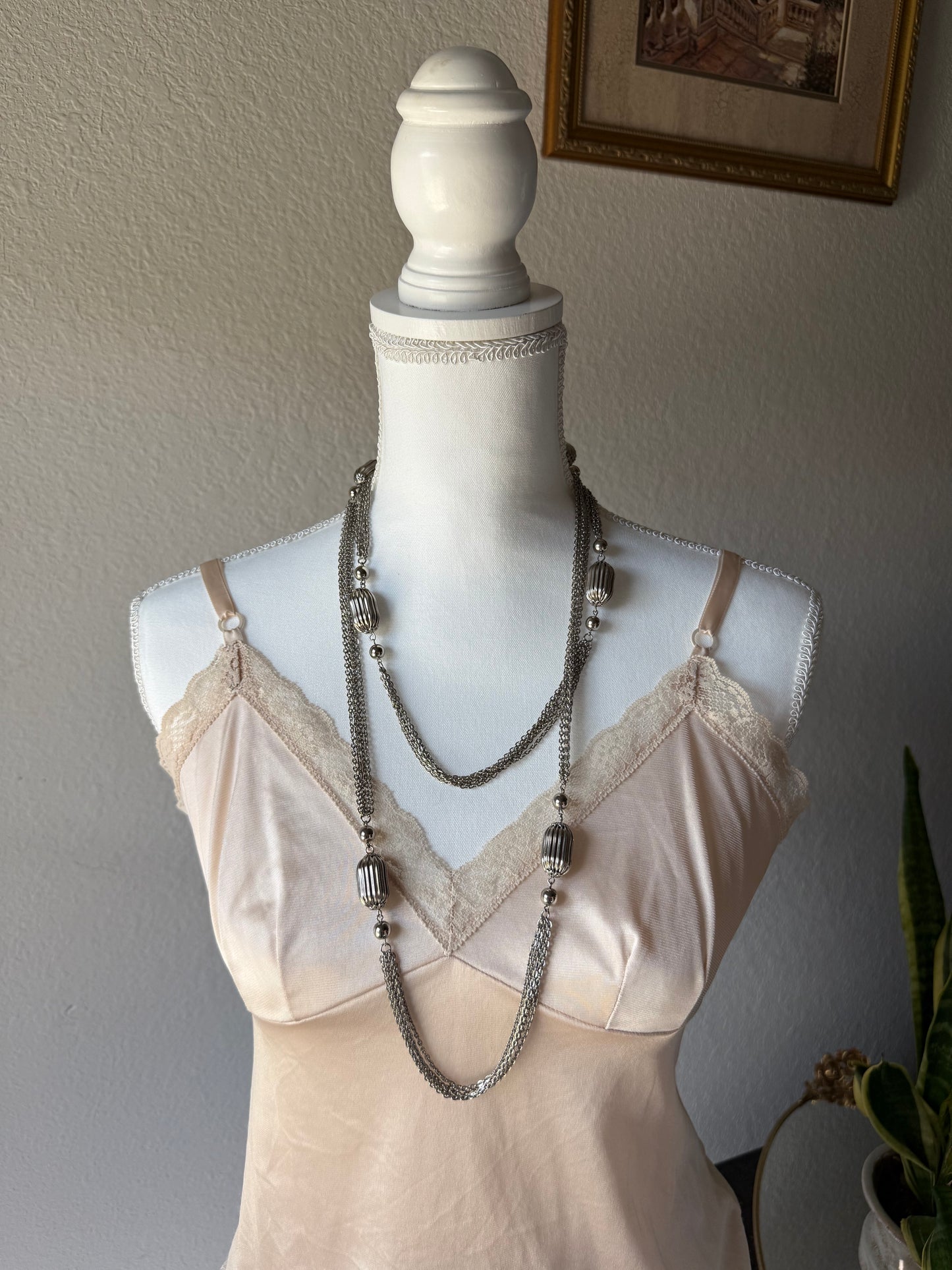 Long Silver Necklace