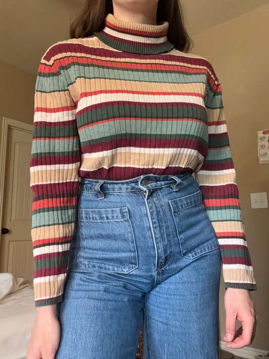 Striped Turtleneck