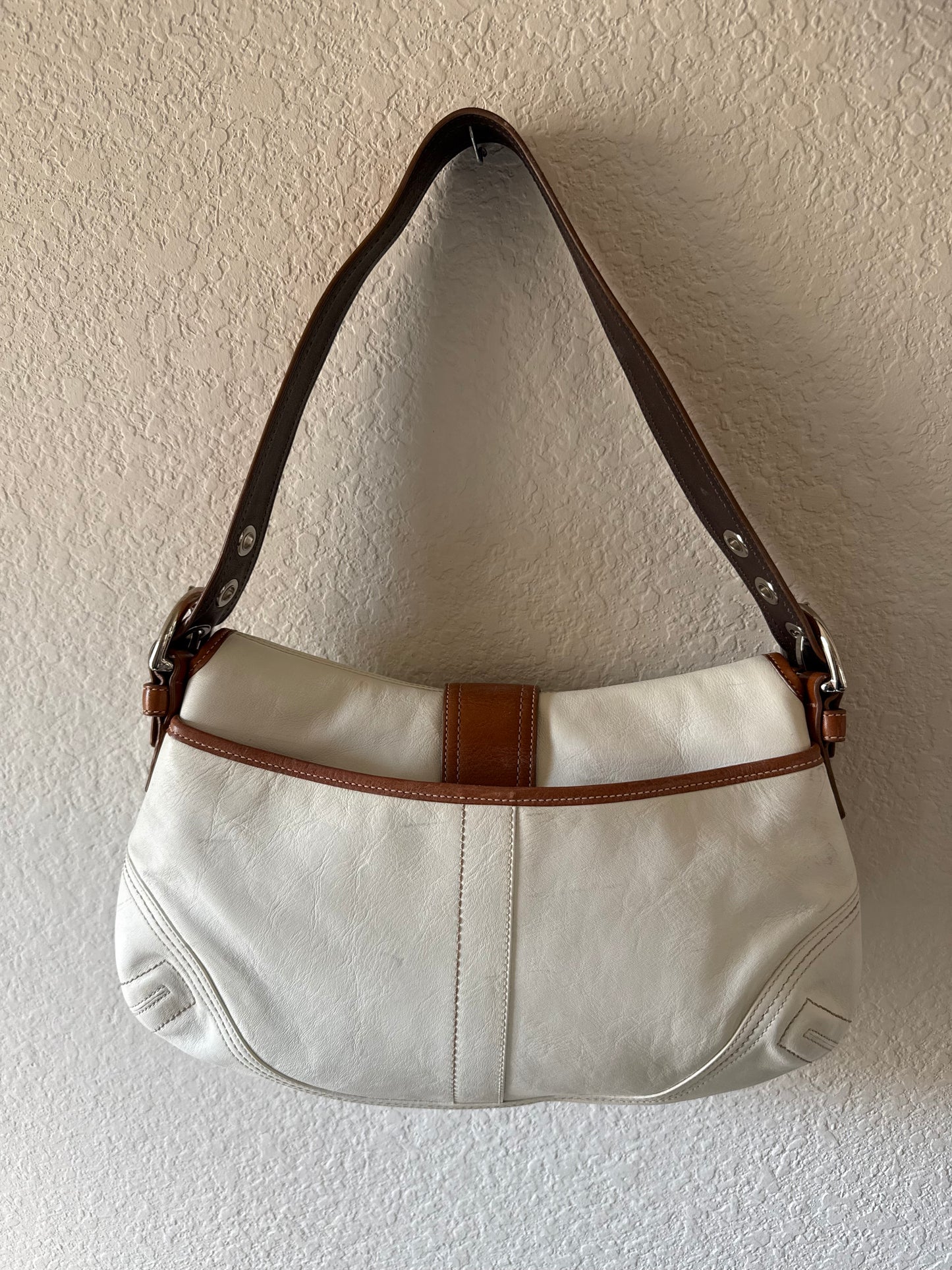 Coach White & Brown Soho