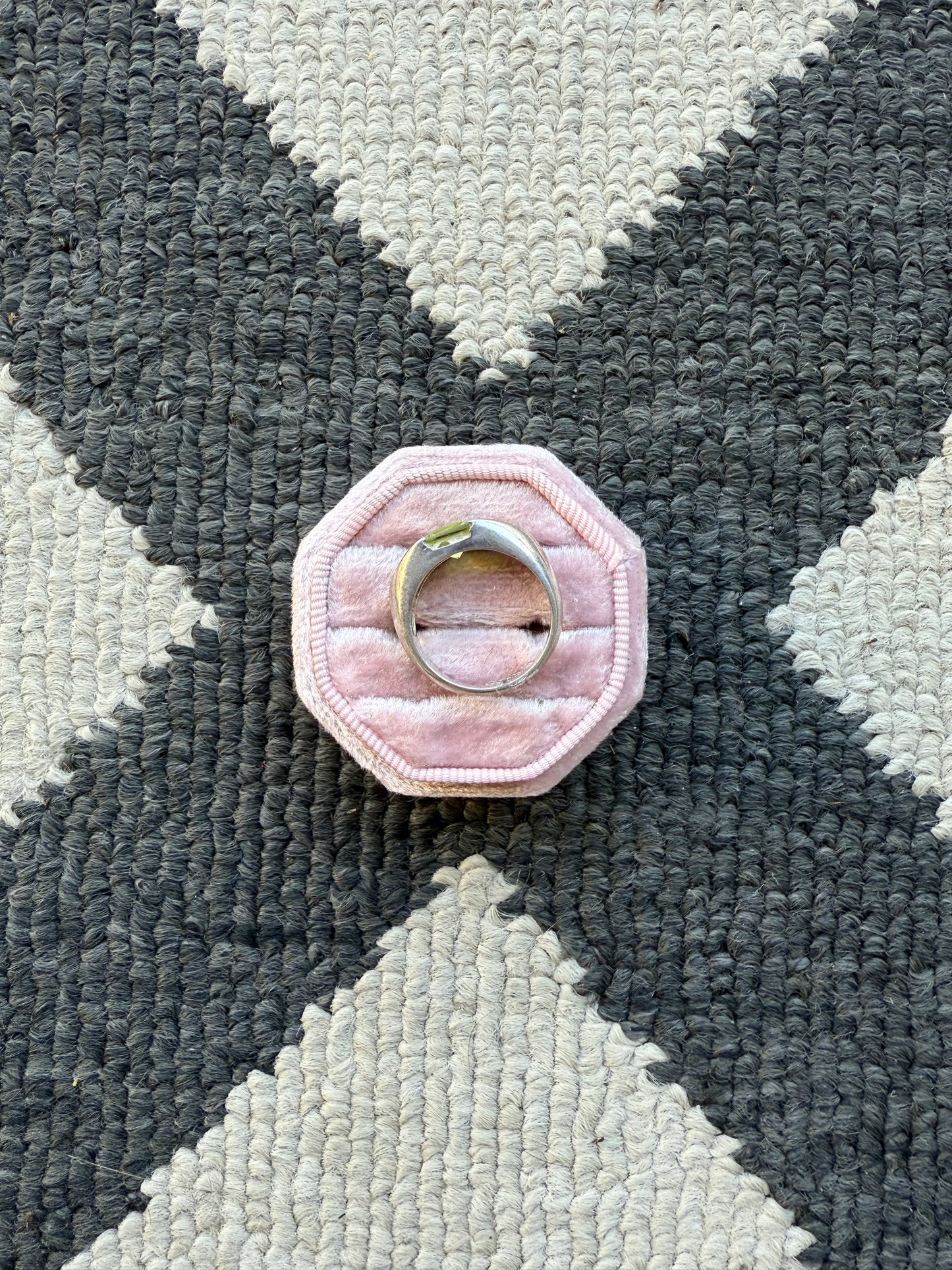 Sterling Peridot Ring (7.5)