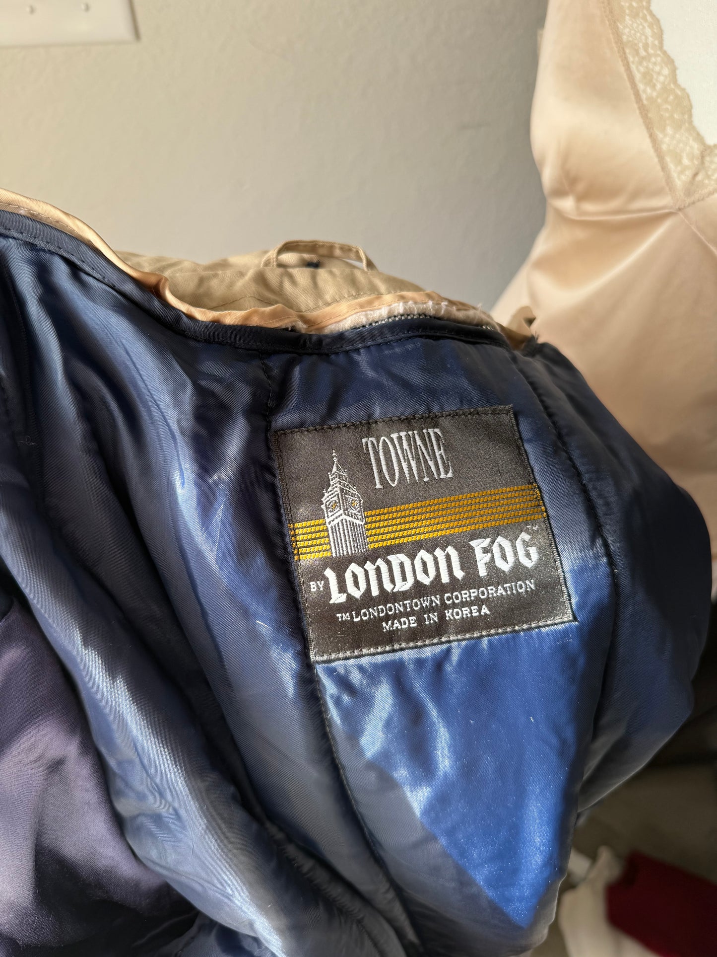 Navy London Fog Coat