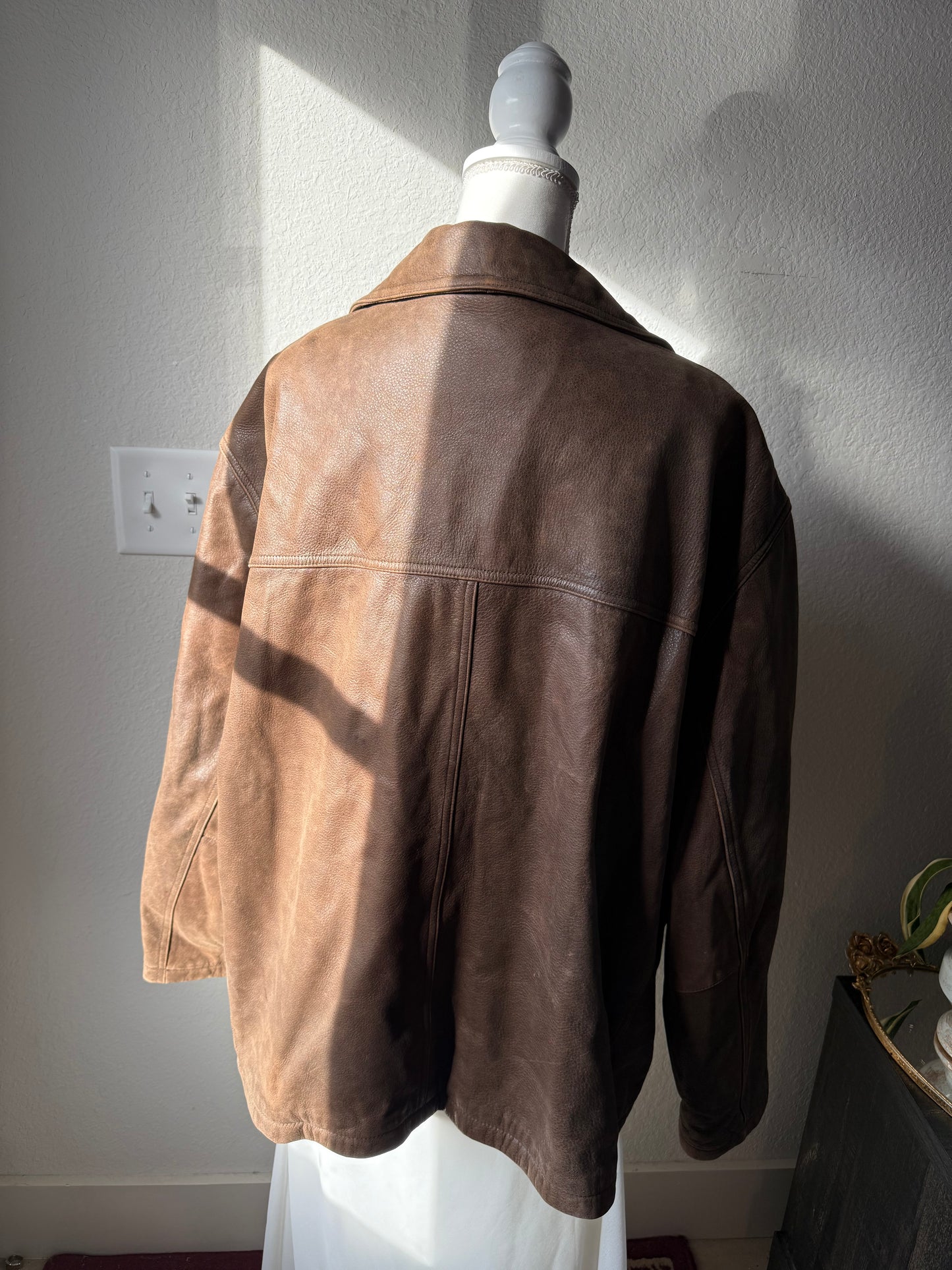 Dockers Brown Leather Jacket