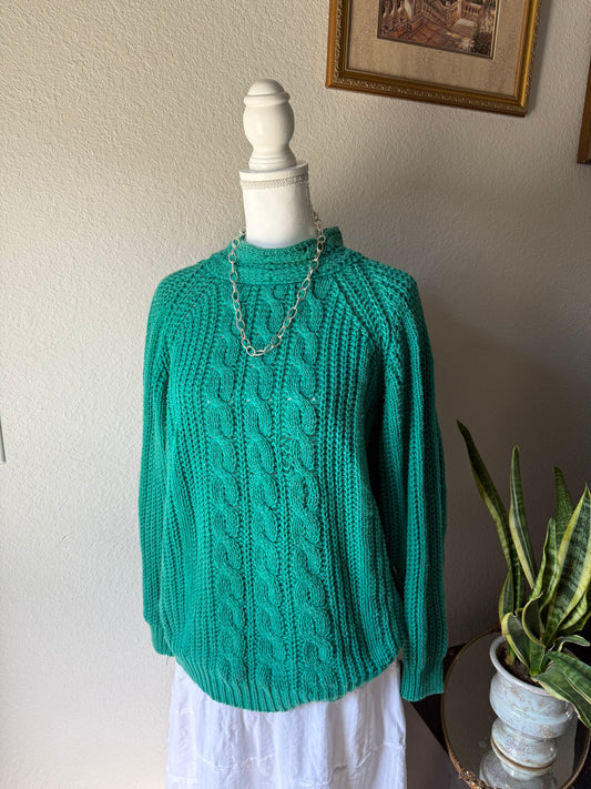 M - Vintage Teal Sweater