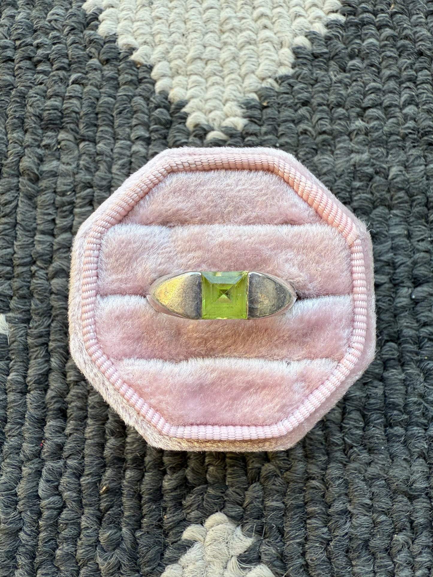 Sterling Peridot Ring (7.5)