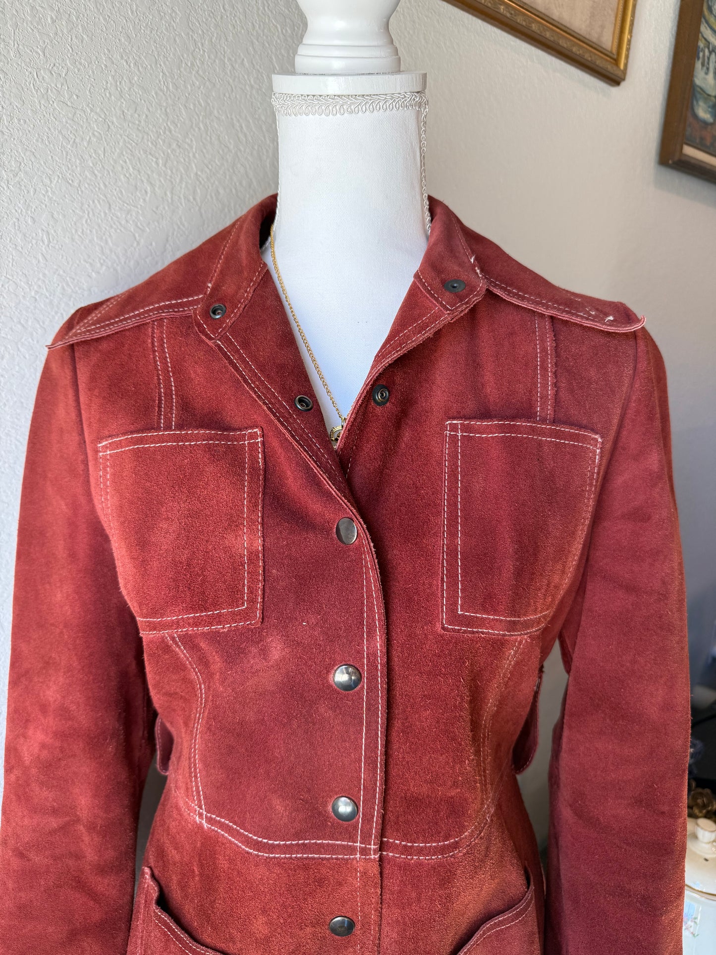 Rust Suede Jacket