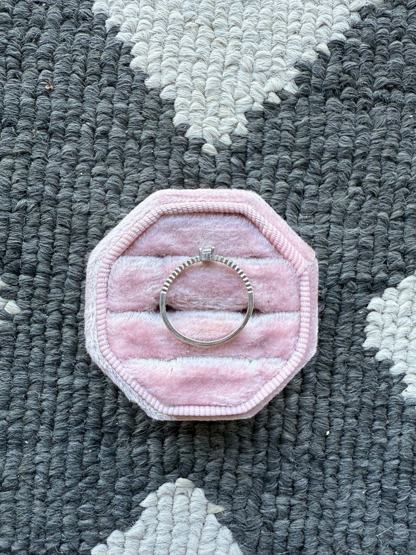 Sterling Small Stone Ring (5.5)