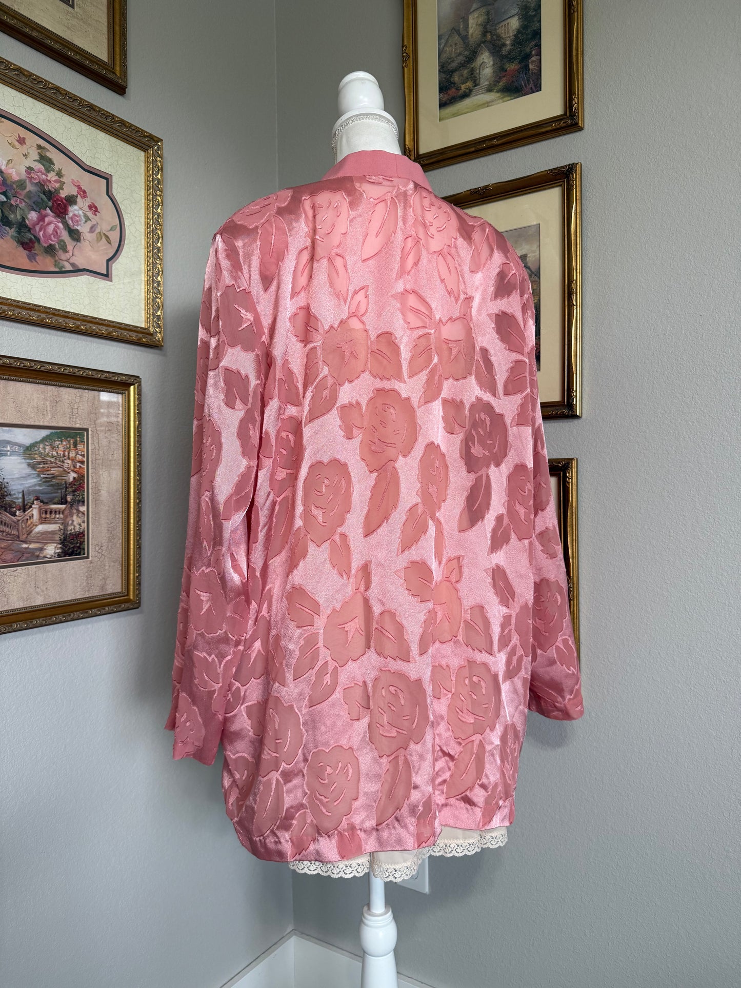 Blair Sheer Pink Floral Robe