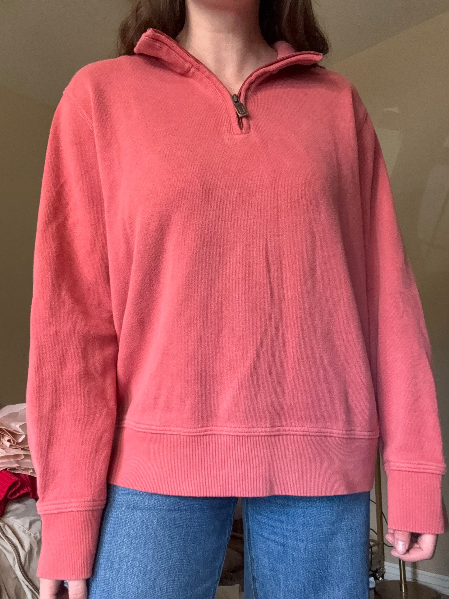 Salmon Quarter Zip