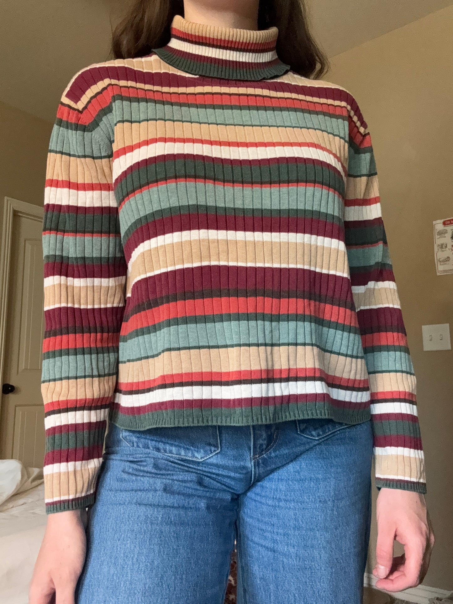 Striped Turtleneck
