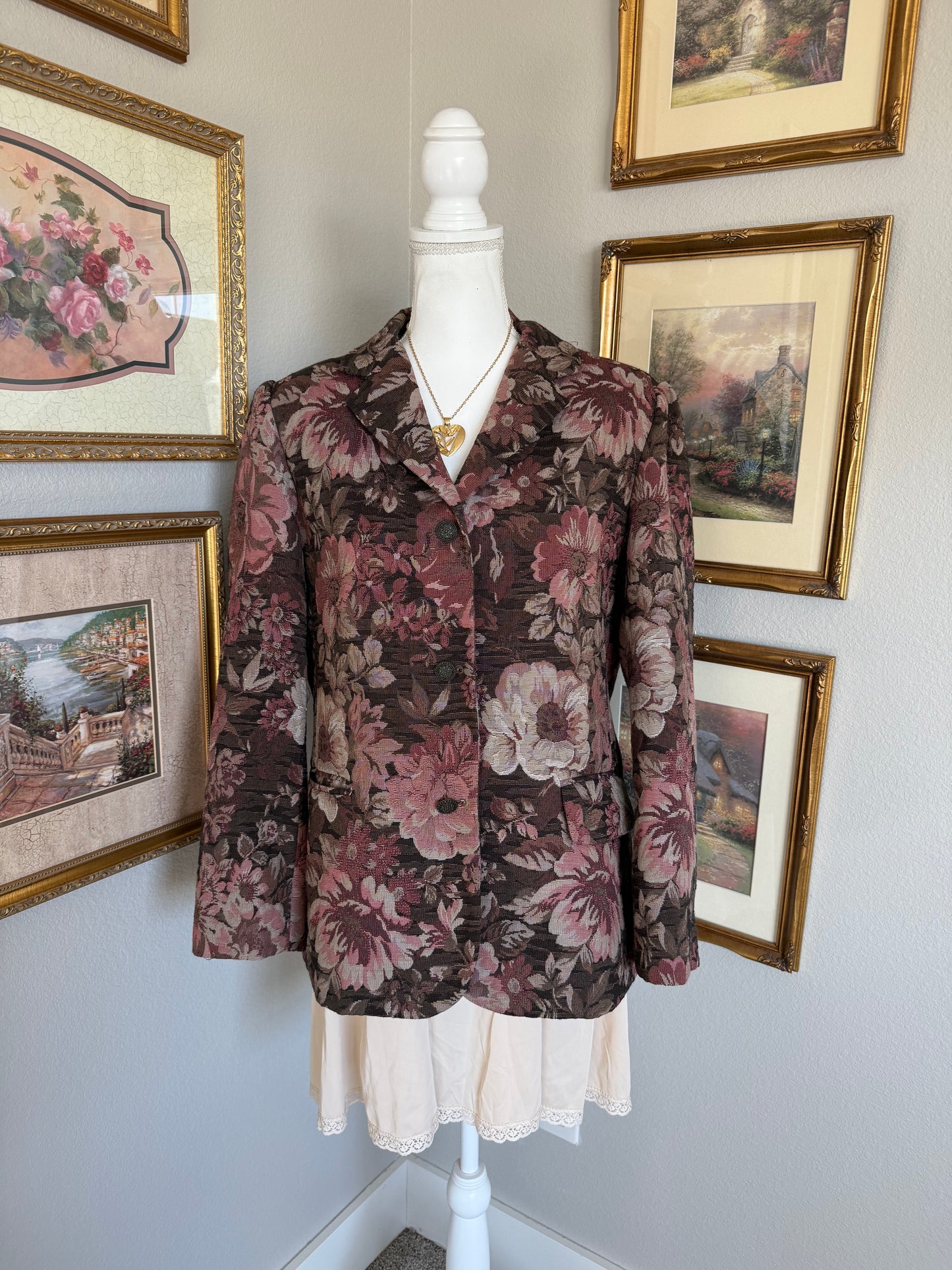 Floral Tapestry Blazer
