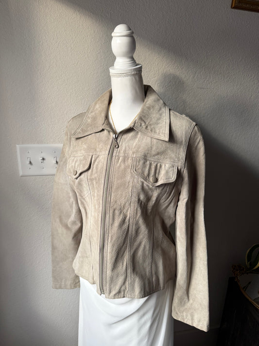 Beige Suede Jacket