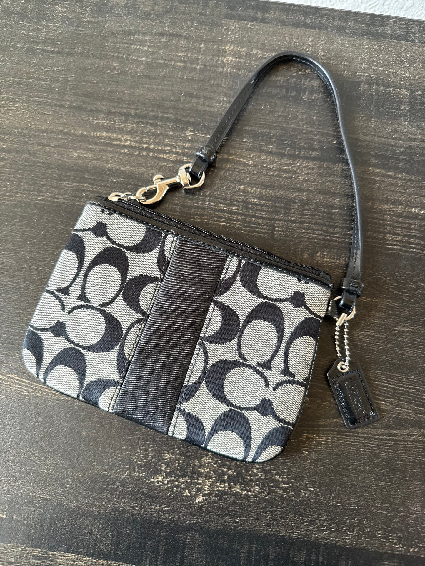 Coach Monogram Wristlet
