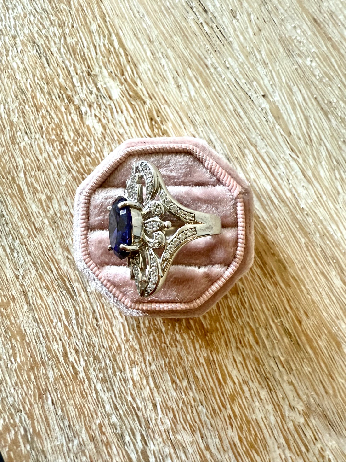 Sterling Sapphire Shield Ring (8)