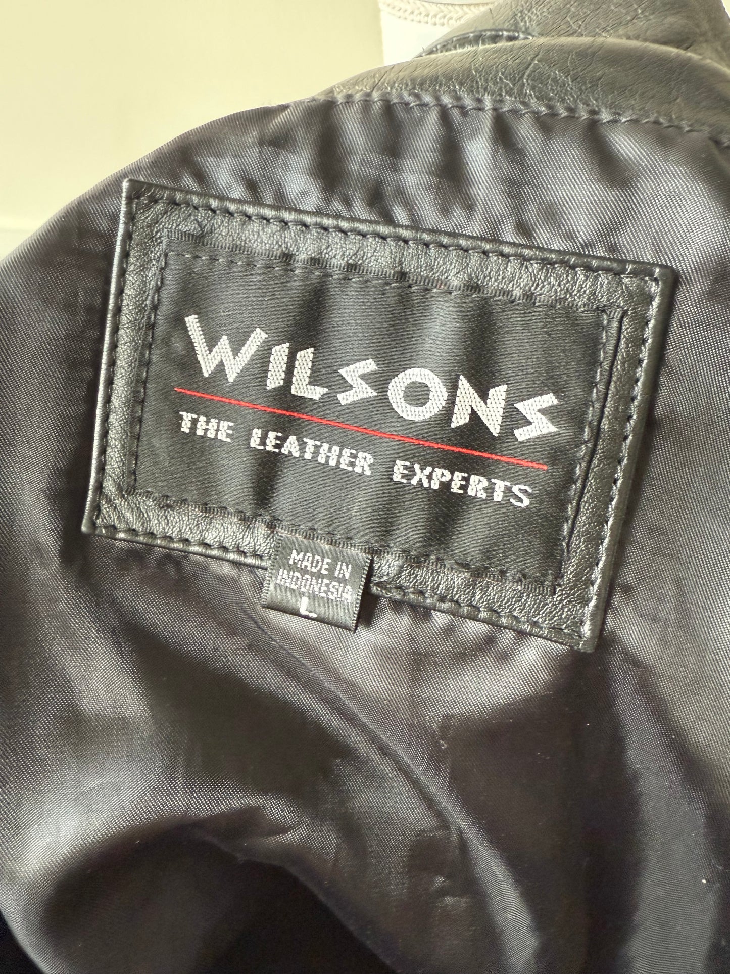 Wilsons Black Leather Jacket
