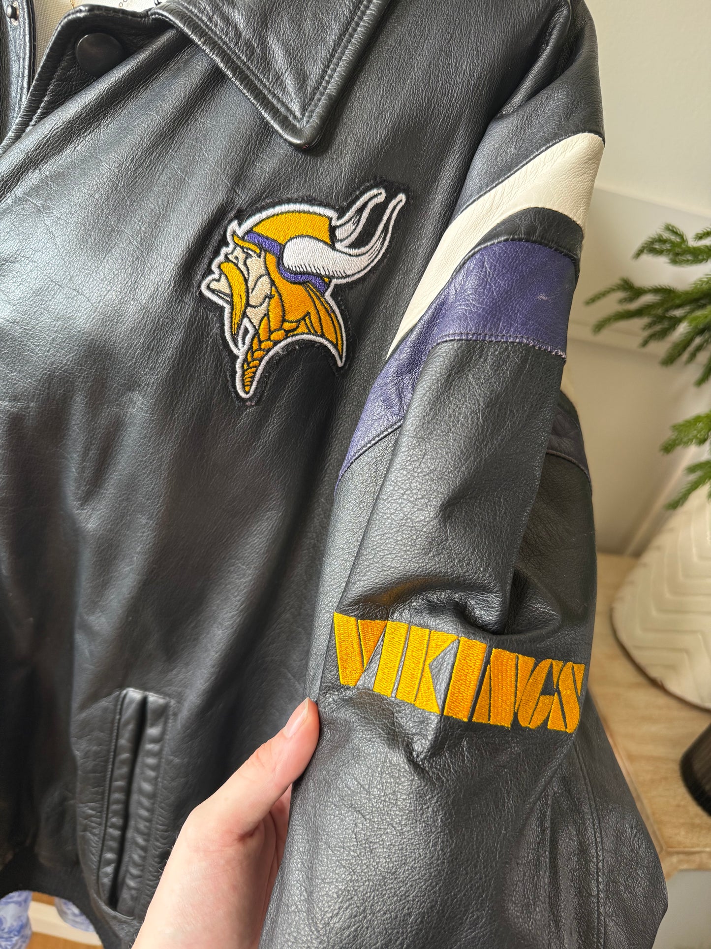 Minnesota Vikings Leather Jacket