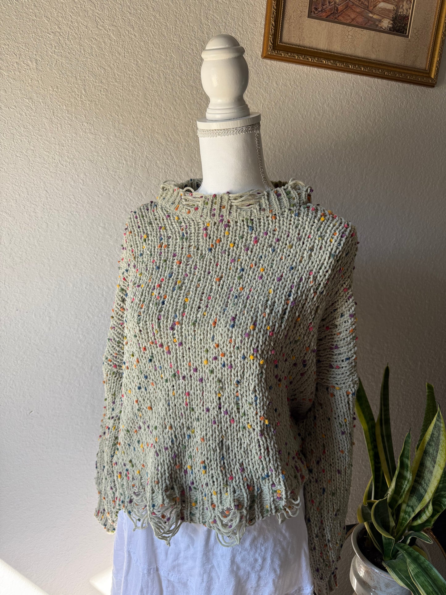 L - Vintage Green Sweater