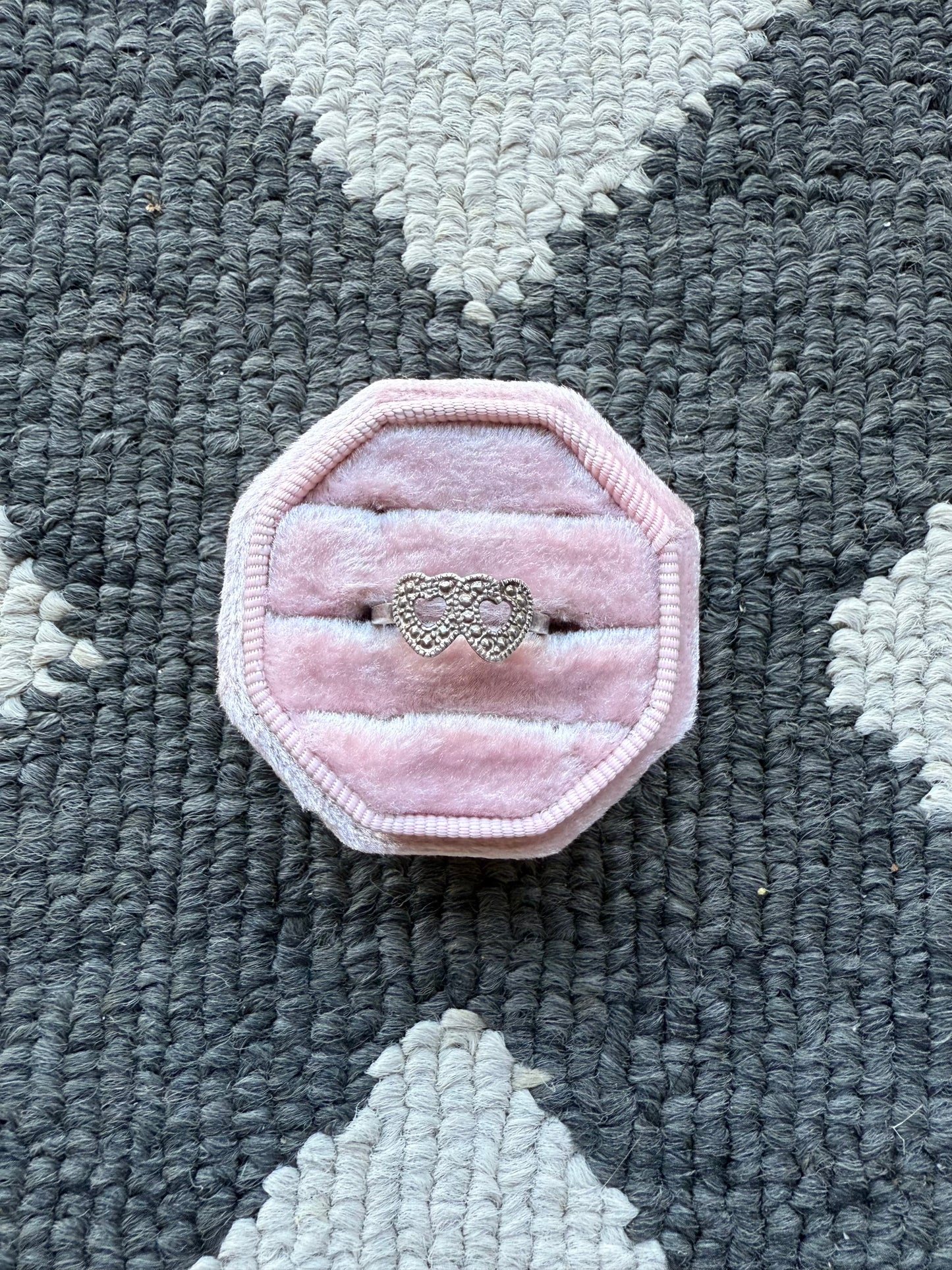 Sterling Hearts Ring (4-5.5)