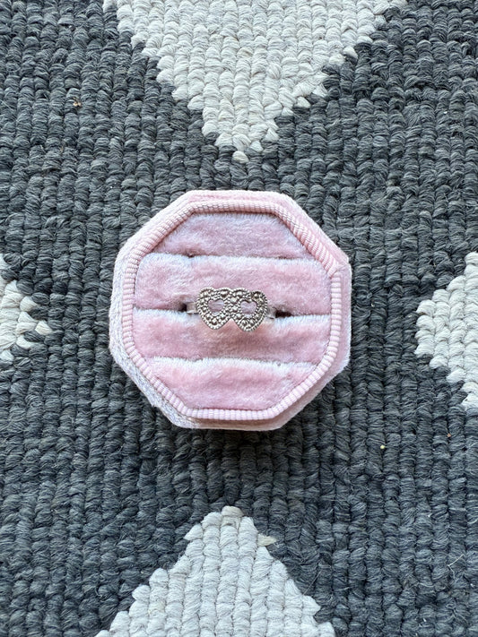Sterling Hearts Ring (4-5.5)