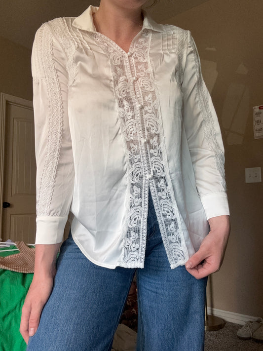 Lace Buttonup
