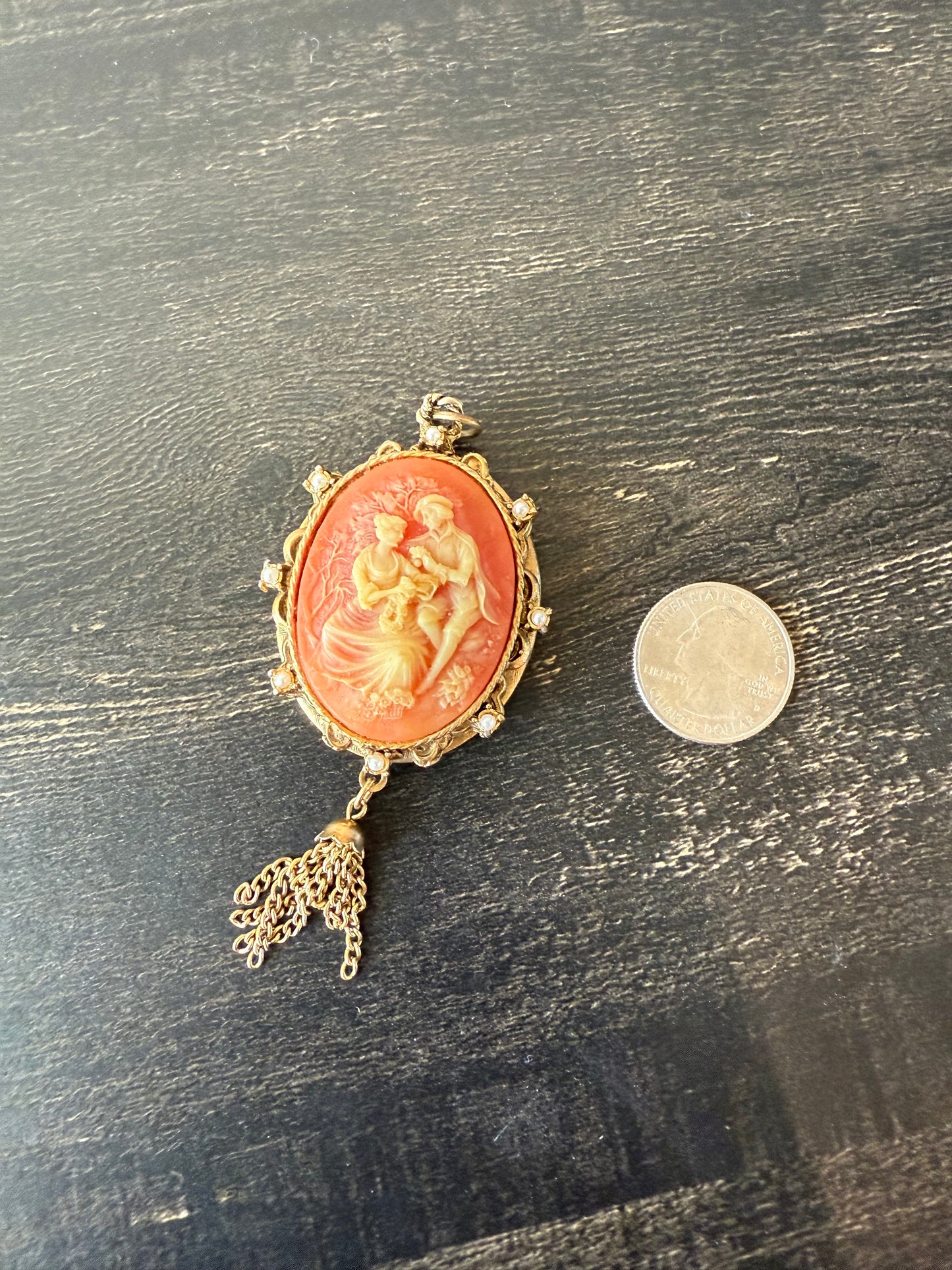 Courting Couple Locket Pendant