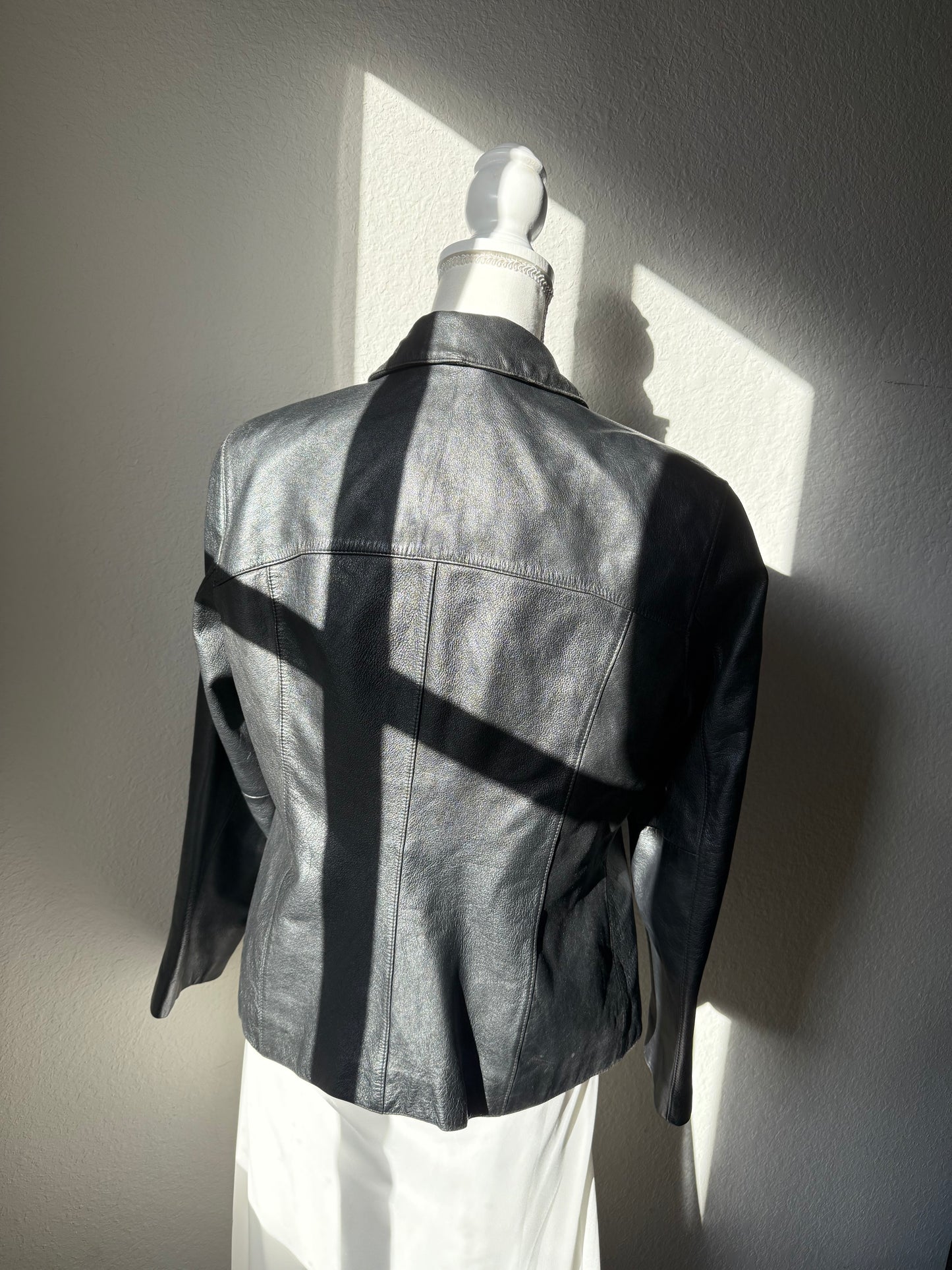 Outbrook Black Leather Coat