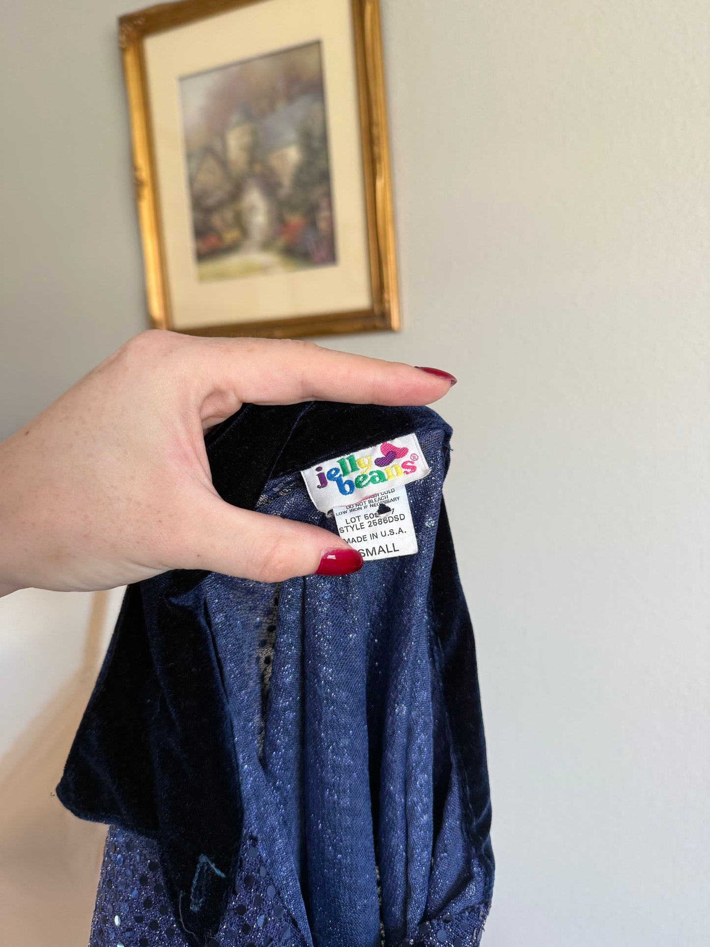 Jelly Beans Y2K Blue Top