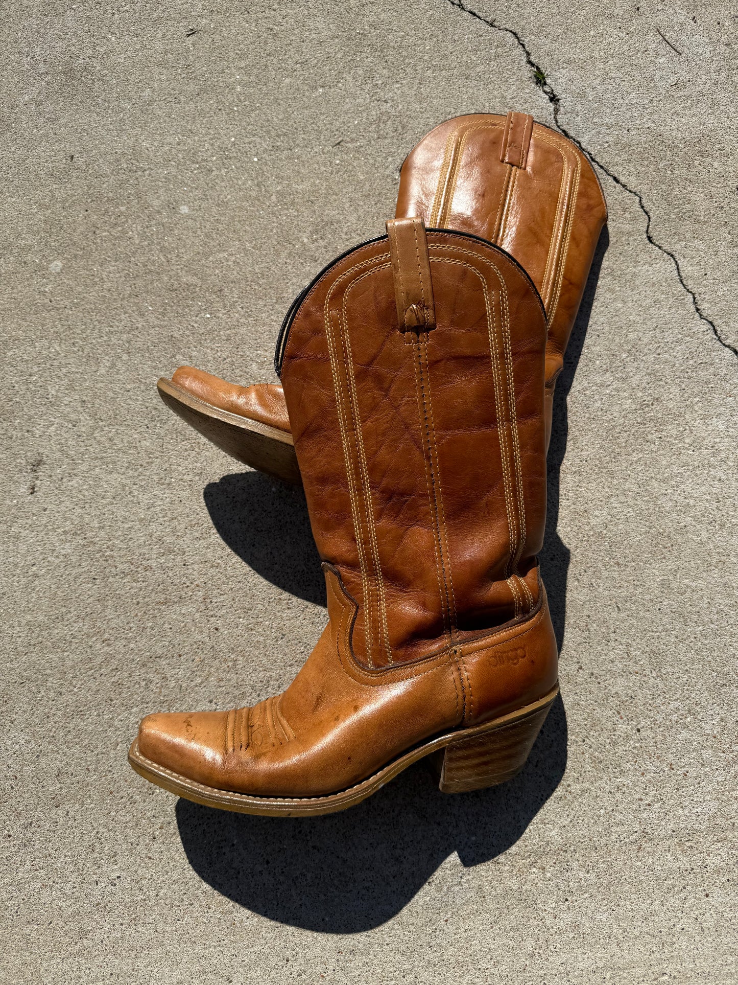 Tan Acme Boots