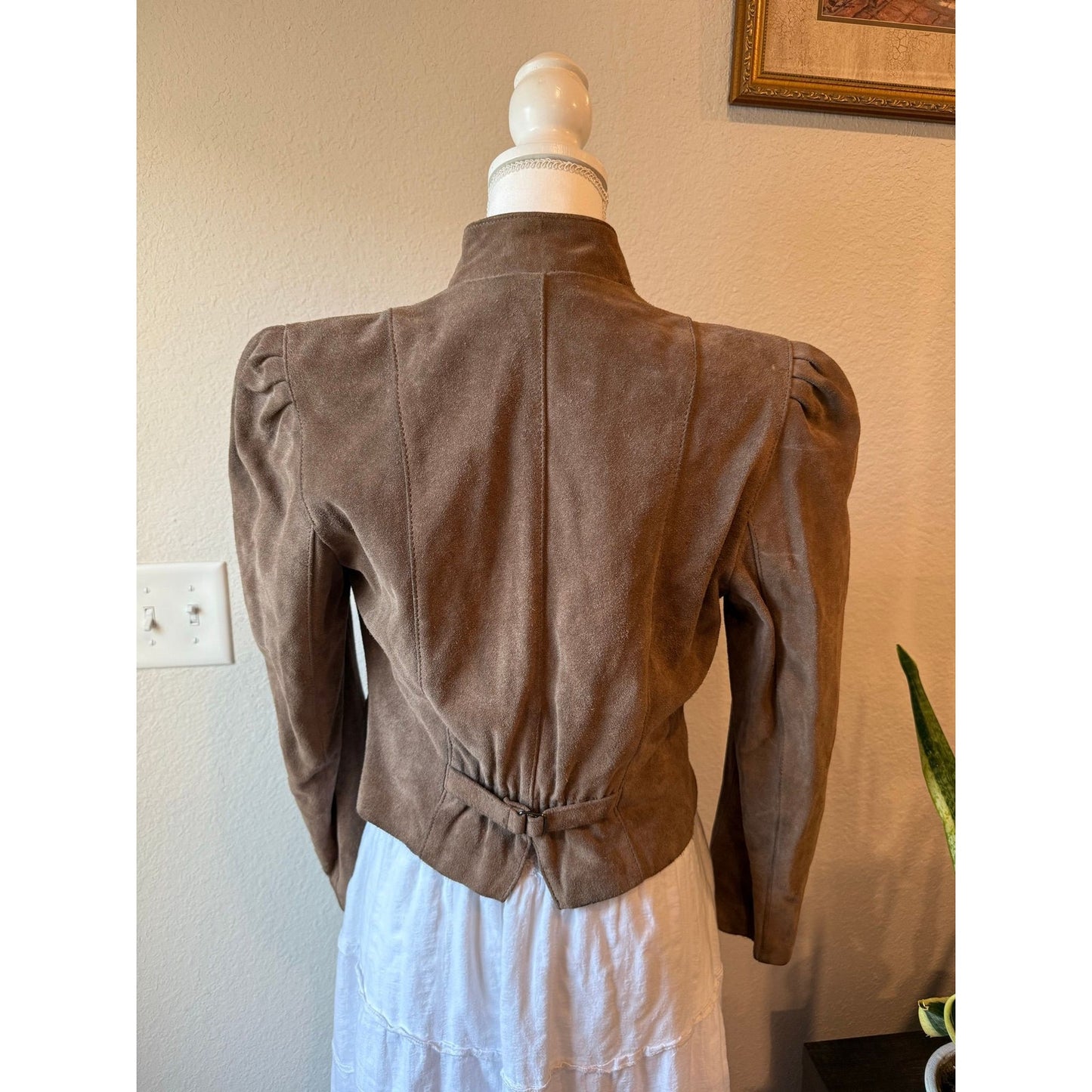 Brown Vintage Suede Blazer