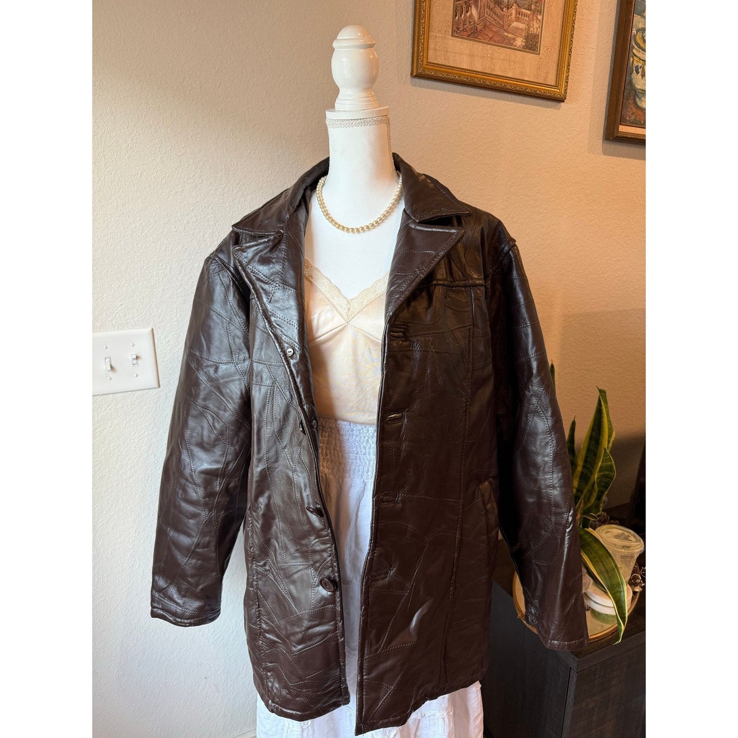 Brown 100% Leather Jacket