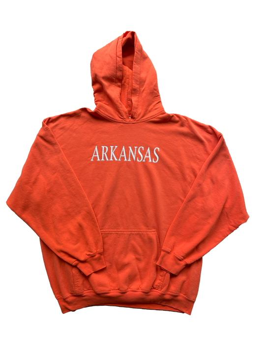 (XL) Orange Arkansas Hoodie