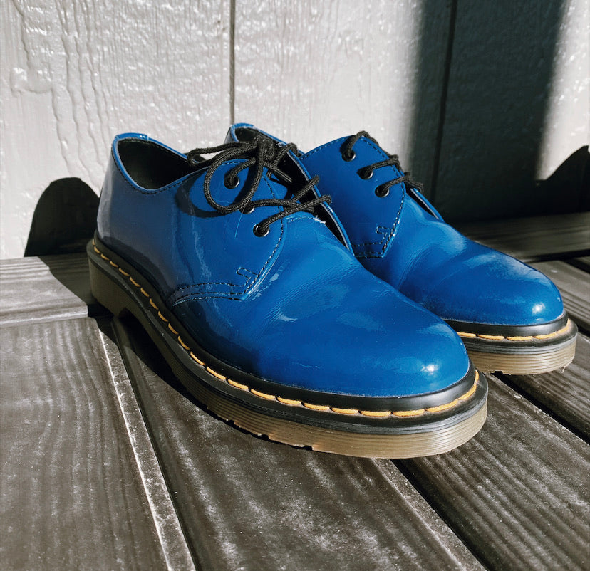 Blue Patent Dr. Marten's