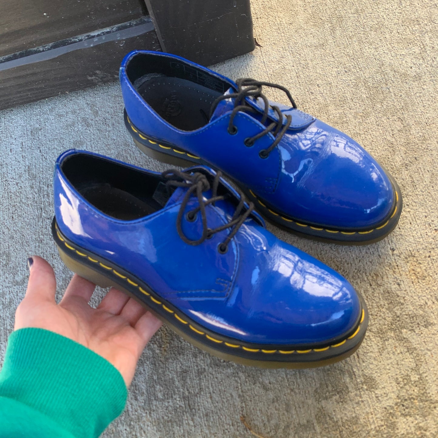 Blue Patent Dr. Marten's