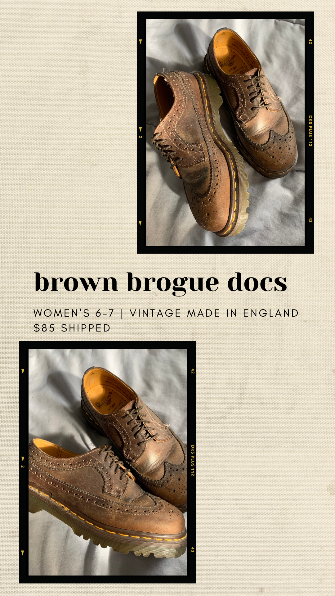 Brown brogue docs