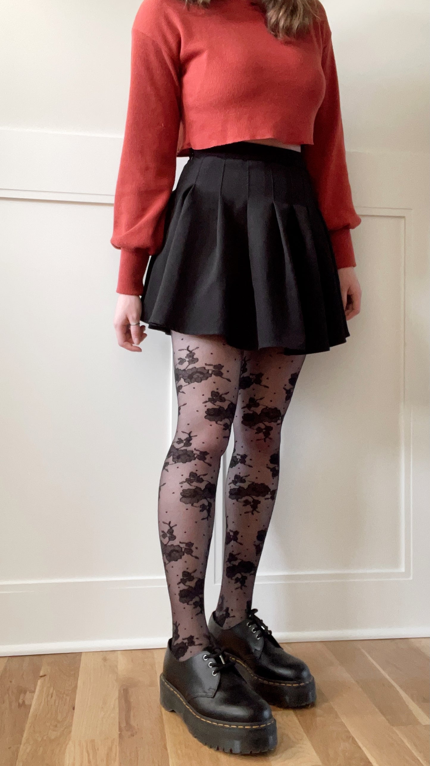 Floral Lace Tights