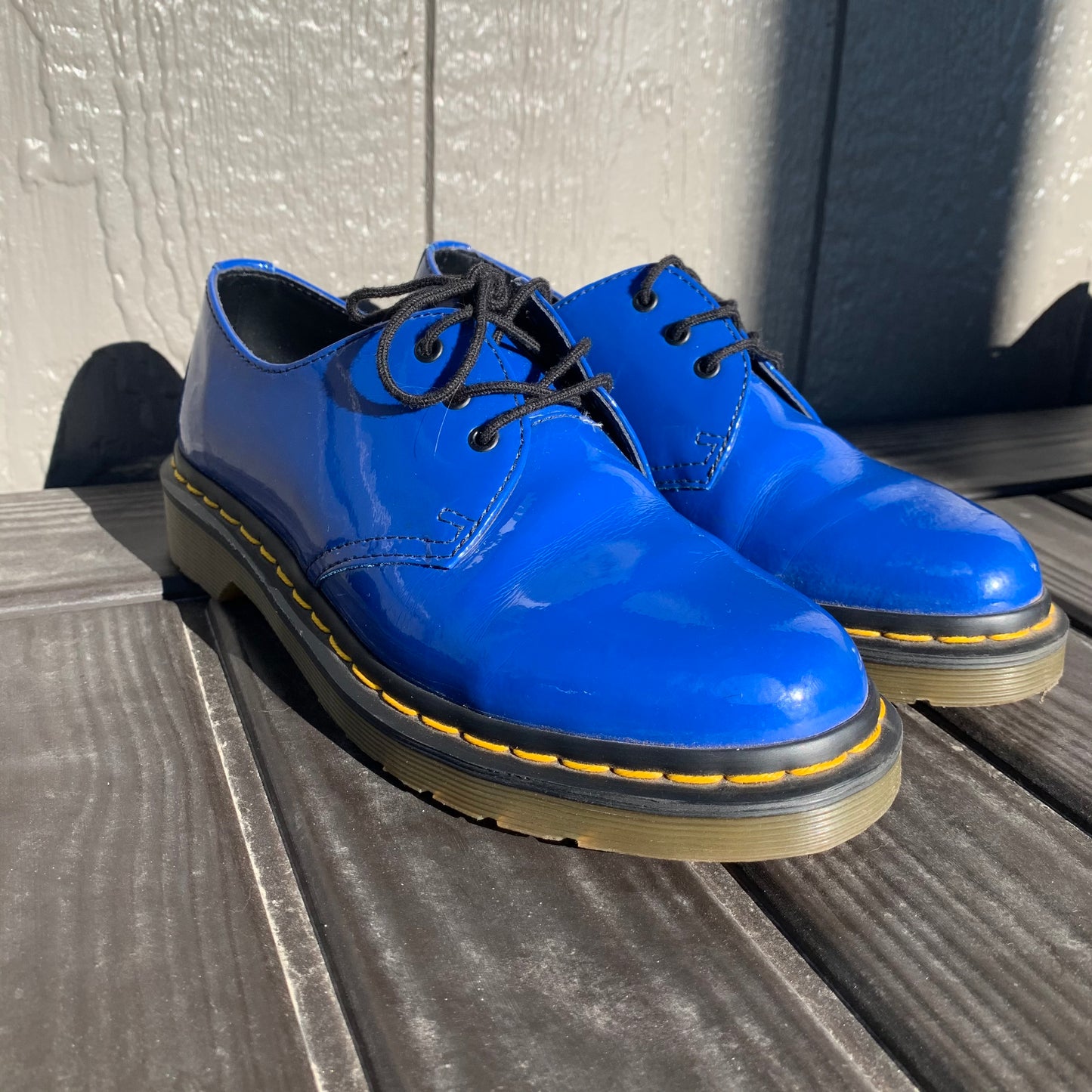 Blue Patent Dr. Marten's