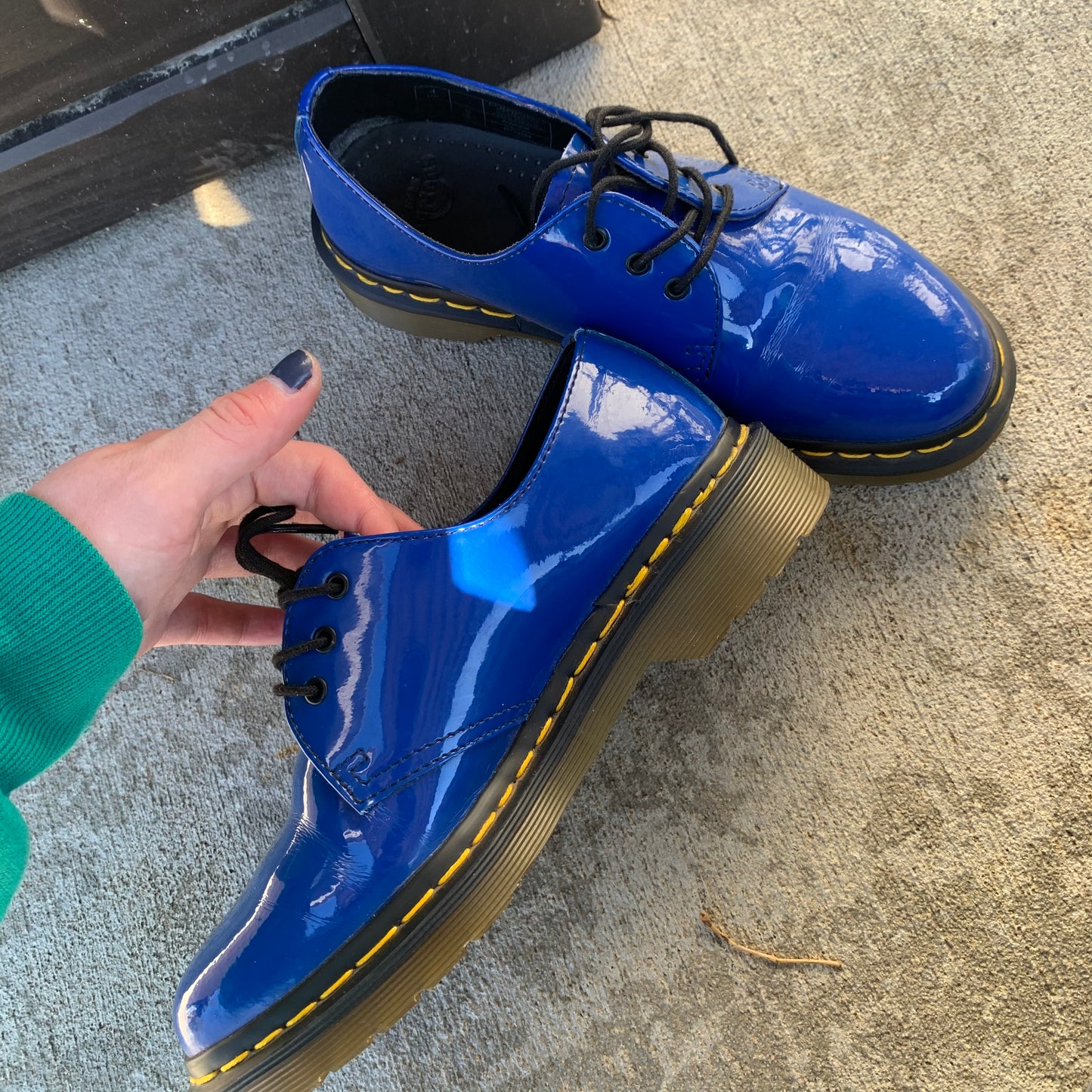 Blue Patent Dr. Marten's