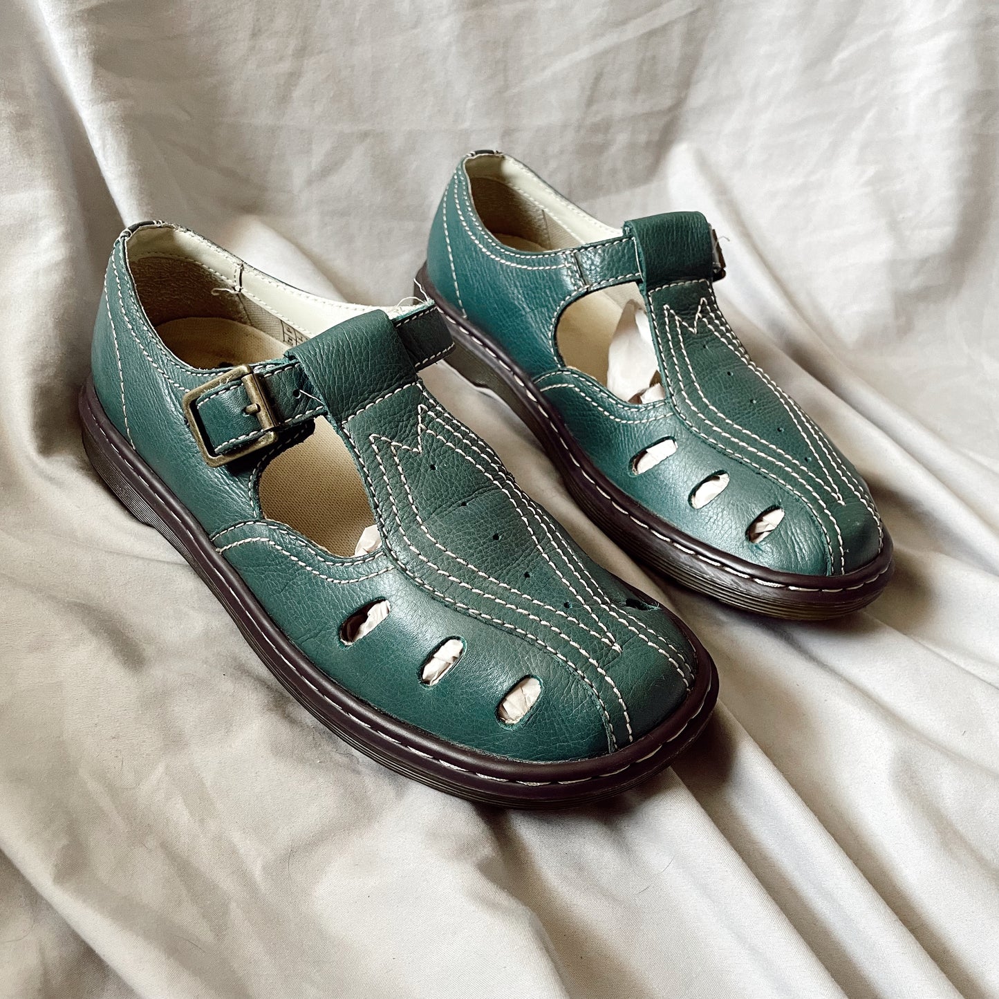 Teal Mary Janes