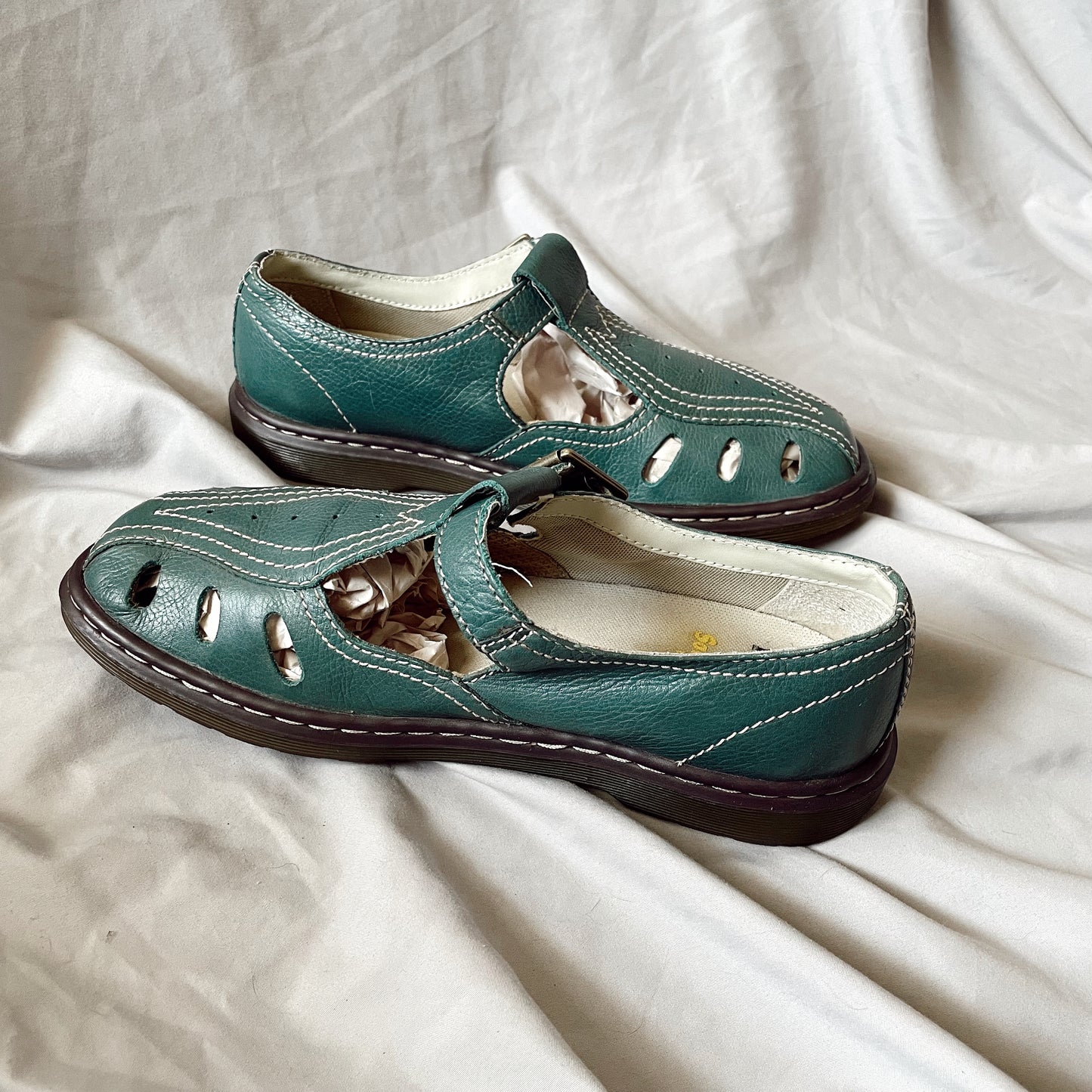 Teal Mary Janes