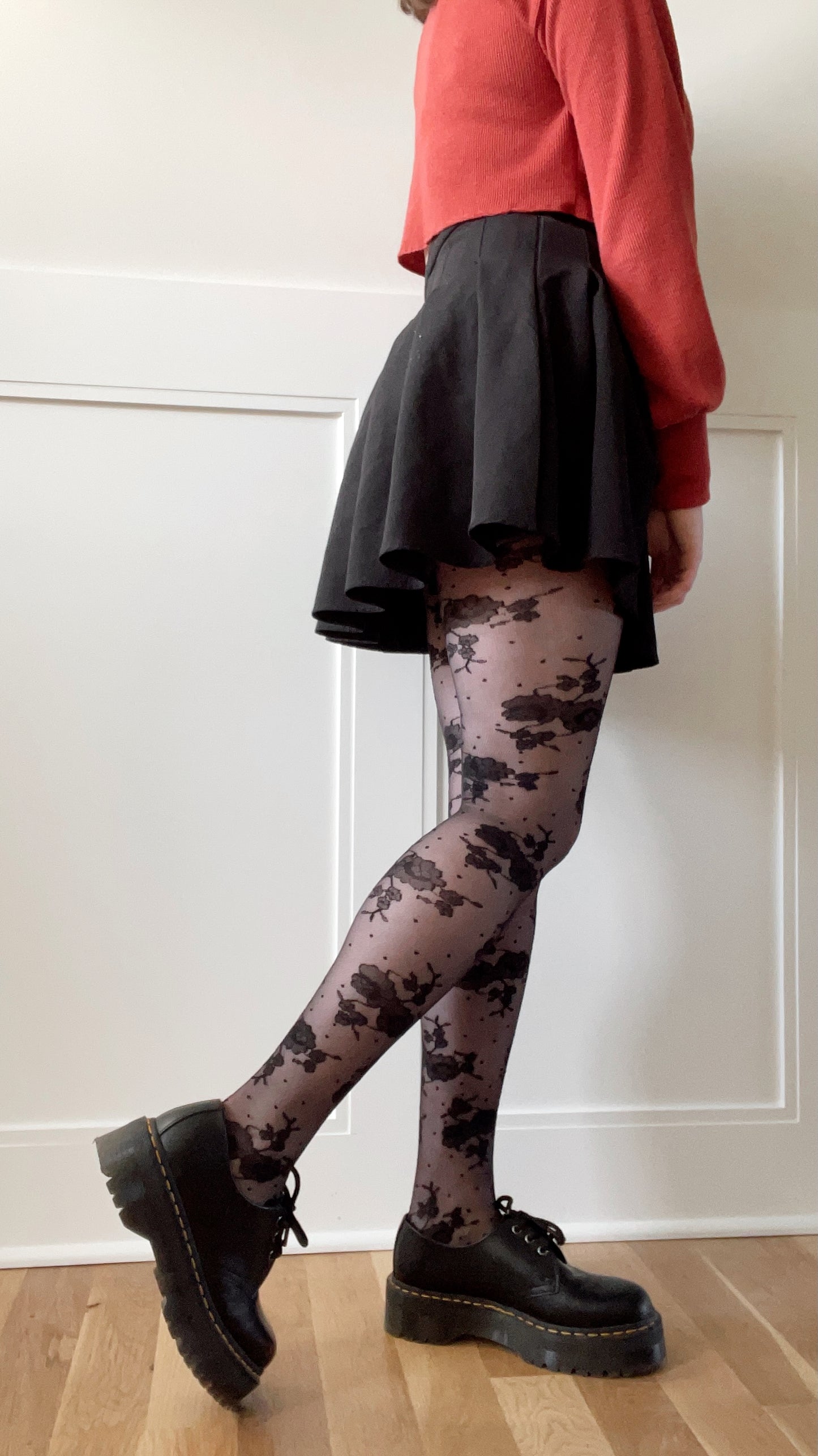 Floral Lace Tights