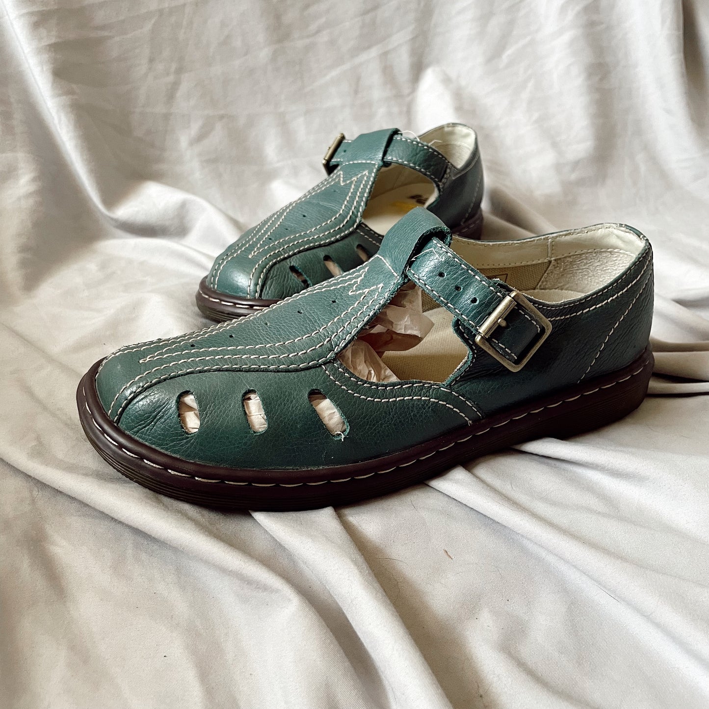 Teal Mary Janes