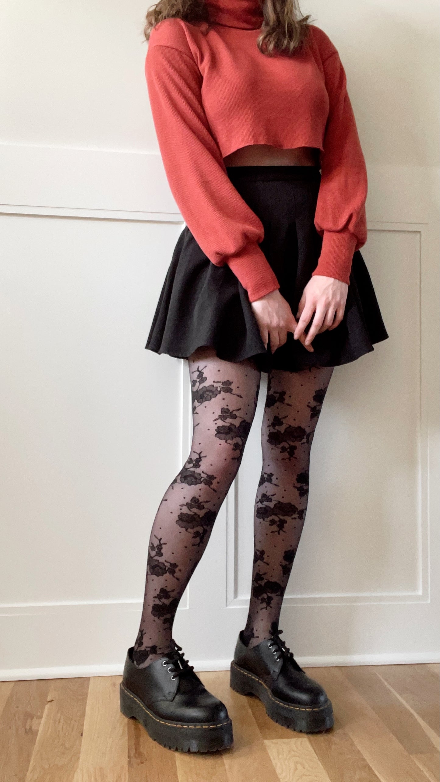 Floral Lace Tights